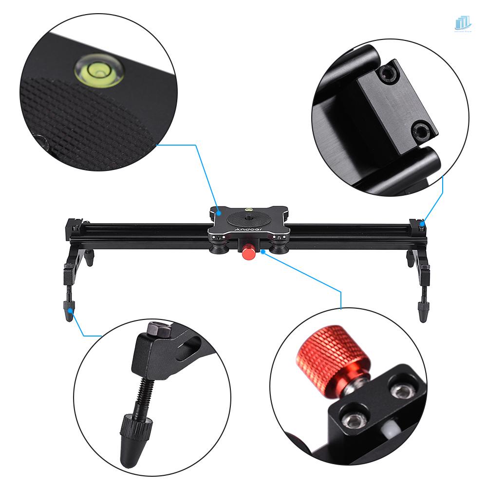 Đường Ray Máy Ảnh Di Động Bằng Hợp Kim Nhôm Andoer 40cm / 15.7in Cho smartwatchinone Máy Quay Phim 6kg / 1.3lb 6kg Chuyên Dụng Cho DSLR DV Camcorder Video Fi Fi