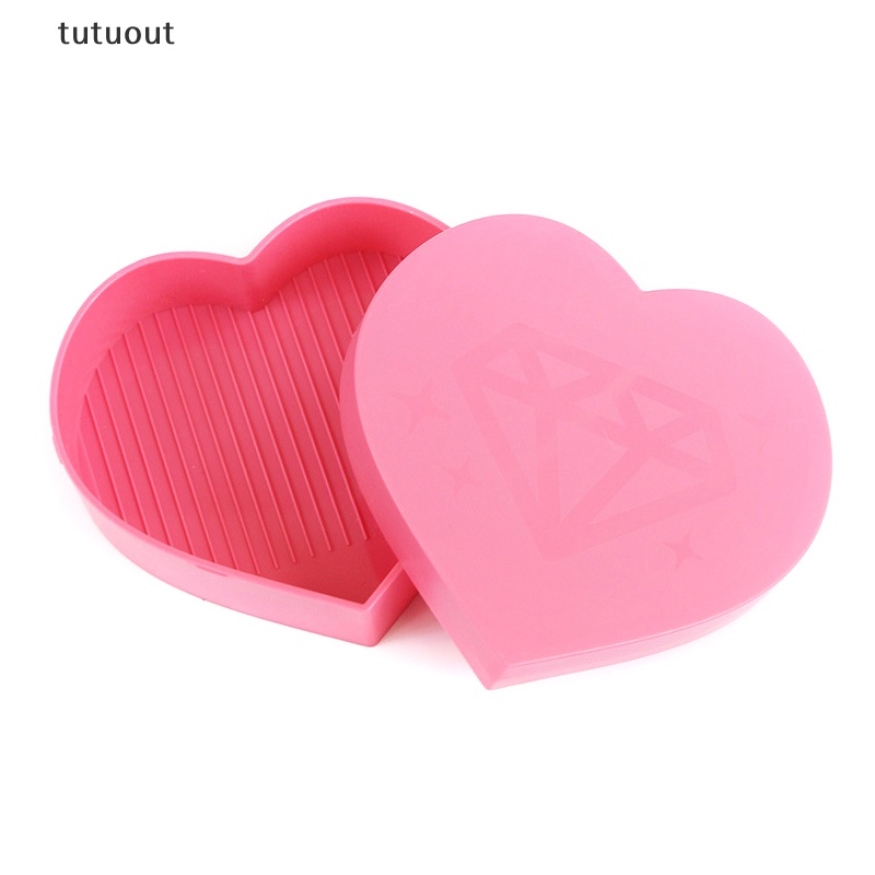 Bộ 3 Khay Đựng Kim Cương Hình Trái Tim Sức Chứa Lớn Tiện Dụng