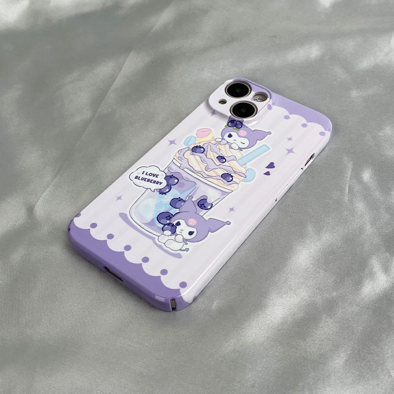 Ốp Điện Thoại Cứng In Hình Gấu Và Kem Dâu Cho Iphone 8 xs xr1214pro 7 11I 13 V7AF