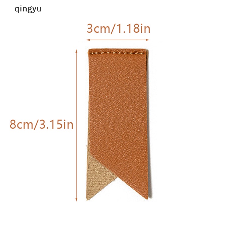 Qingyu Đánh Dấu Trang Sách Mini Bằng Da Phong Cách Vintage Dùng Làm Quà Tặng