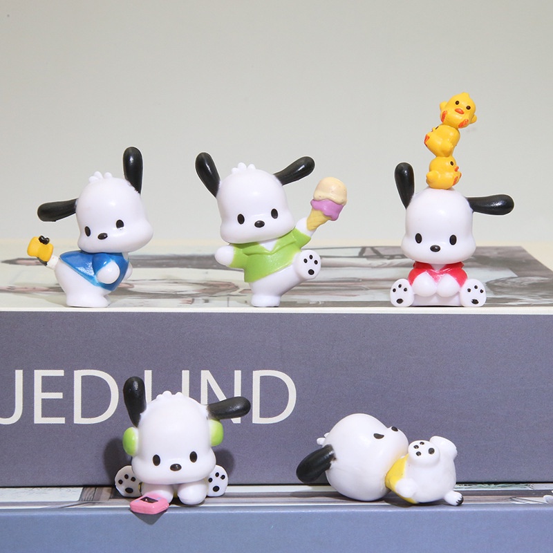 Set 5 Đồ trang trí Búp Bê Anime Pochacco Bằng PVC