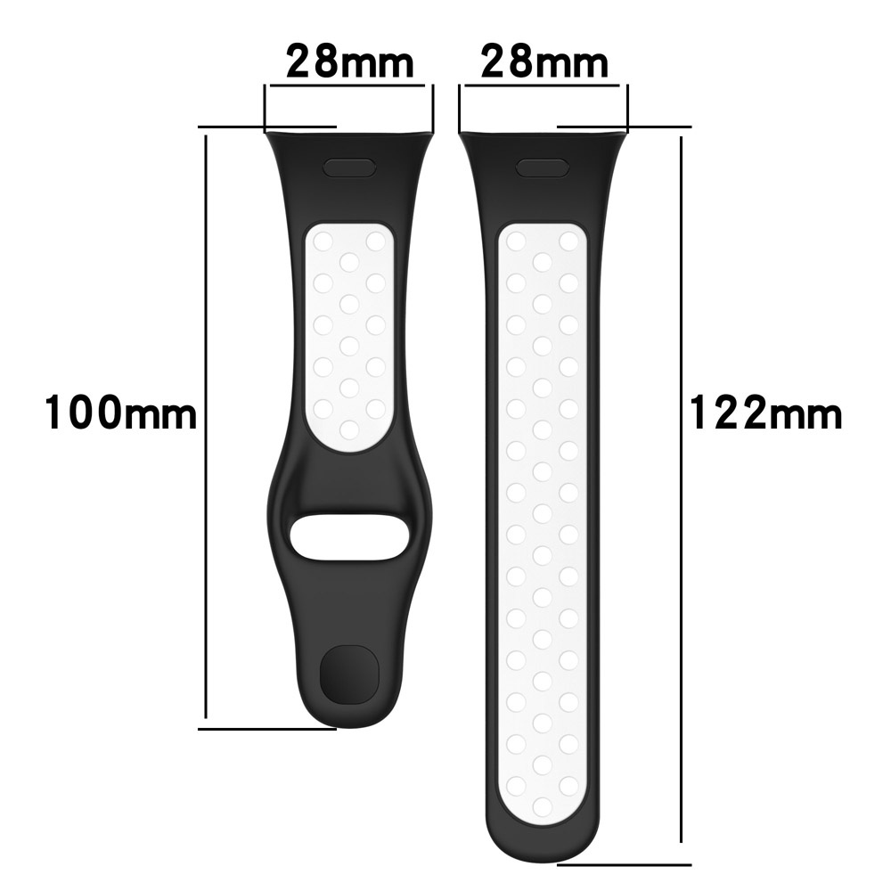 Dây Đeo Thay Thế Bằng Silicon Thoáng Khí Hai Tông Màu Cho Xiaomi Redmi Watch 3 / Redmi Smart Watch3