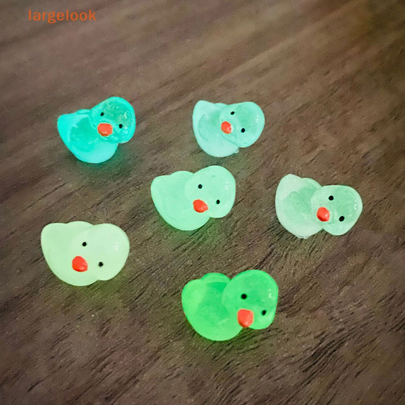 Bộ 5 Kẹp Tóc Hình Chú Vịt Bằng Resin Màu Dạ Quang Độc Đáo DIY