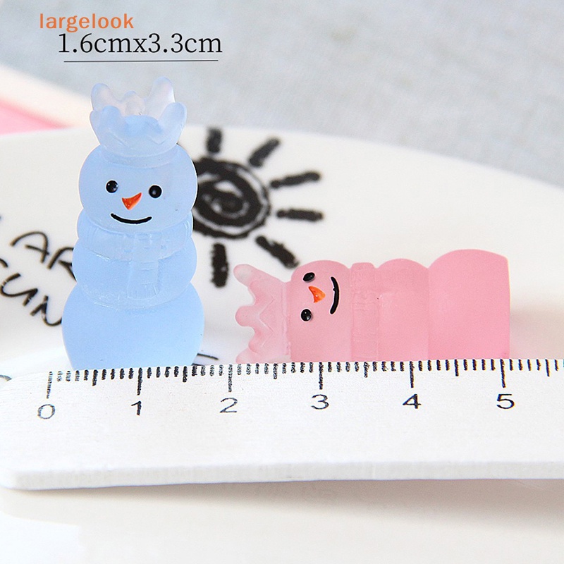 Bộ 5 Kẹp Tóc Nhựa Hình Người Tuyết Dạ Quang Độc Đáo