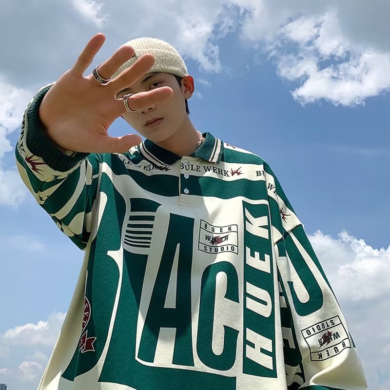 Áo Nỉ Cổ Tròn Dáng Rộng In Họa Tiết Thời Trang Hàn Quốc Mới Cho Nam Nữ