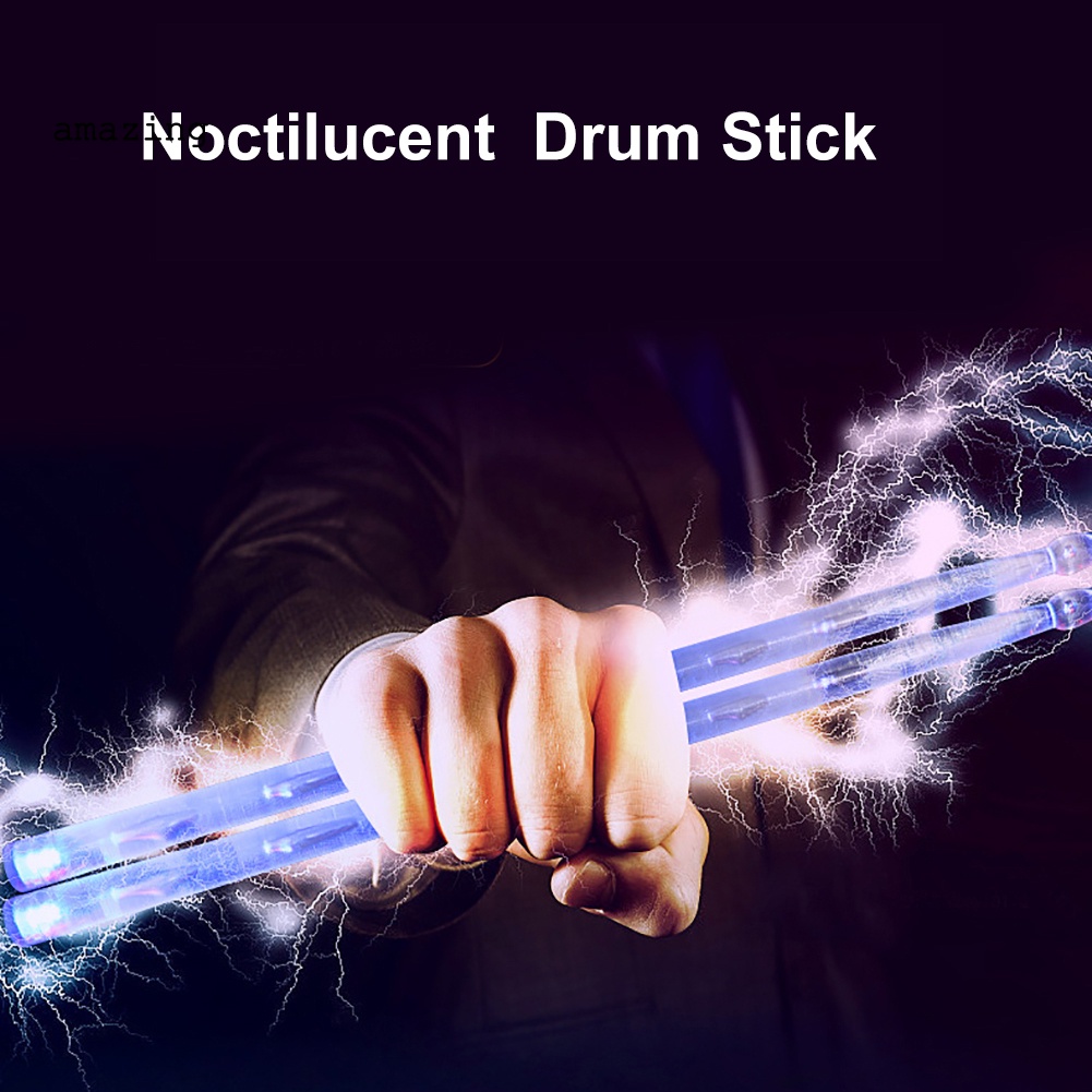 1 Cặp Dùi Gõ Trống Có Đèn LED Nhiều Màu 3 Chế Độ 7A / 5A