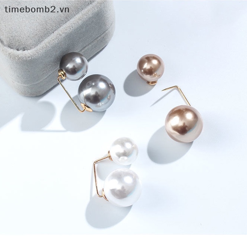 {Timebomb} Ghim Cài Quần Áo Cố Định Thay Đổi Lớn Đính Ngọc Trai Nhỏ Tinh Tế Sành Điệu Chống Embarrassment Phụ Kiện Cho Nữ.