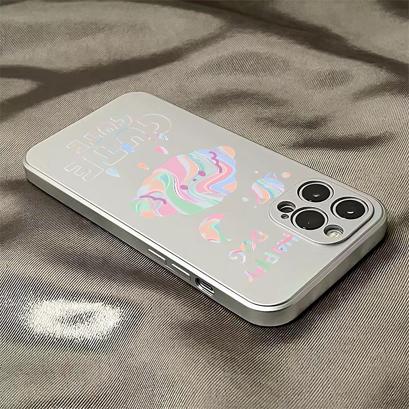 Ốp Điện Thoại Silicon TPU Mềm Mạ Điện Dễ Thương Chống Sốc Cho IPhone 11 14 13 12 Pro XS Max Casing XR X 8 7 6S Plus