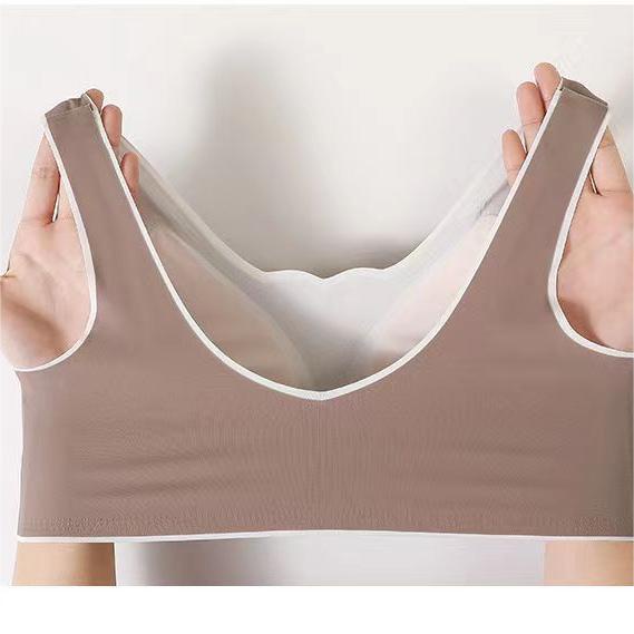 Finetoo Áo Ngực Latex Mỏng Không Gọng Không Đường May Thoải Mái Chống Sốc Phong Cách Thể Thao Mùa Hè Dành Cho Nữ