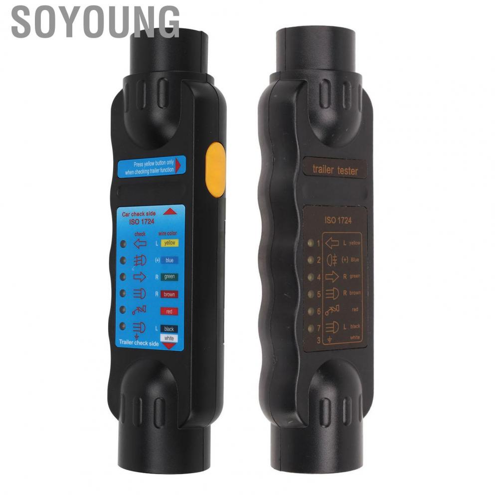 Soyoung Trailer Socket Tester  RV Wiring Easy Operation for Automotive