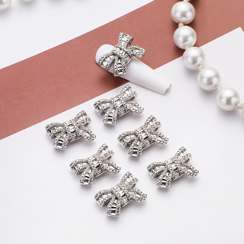Túi 10 charm nơ size to, không có đính đá