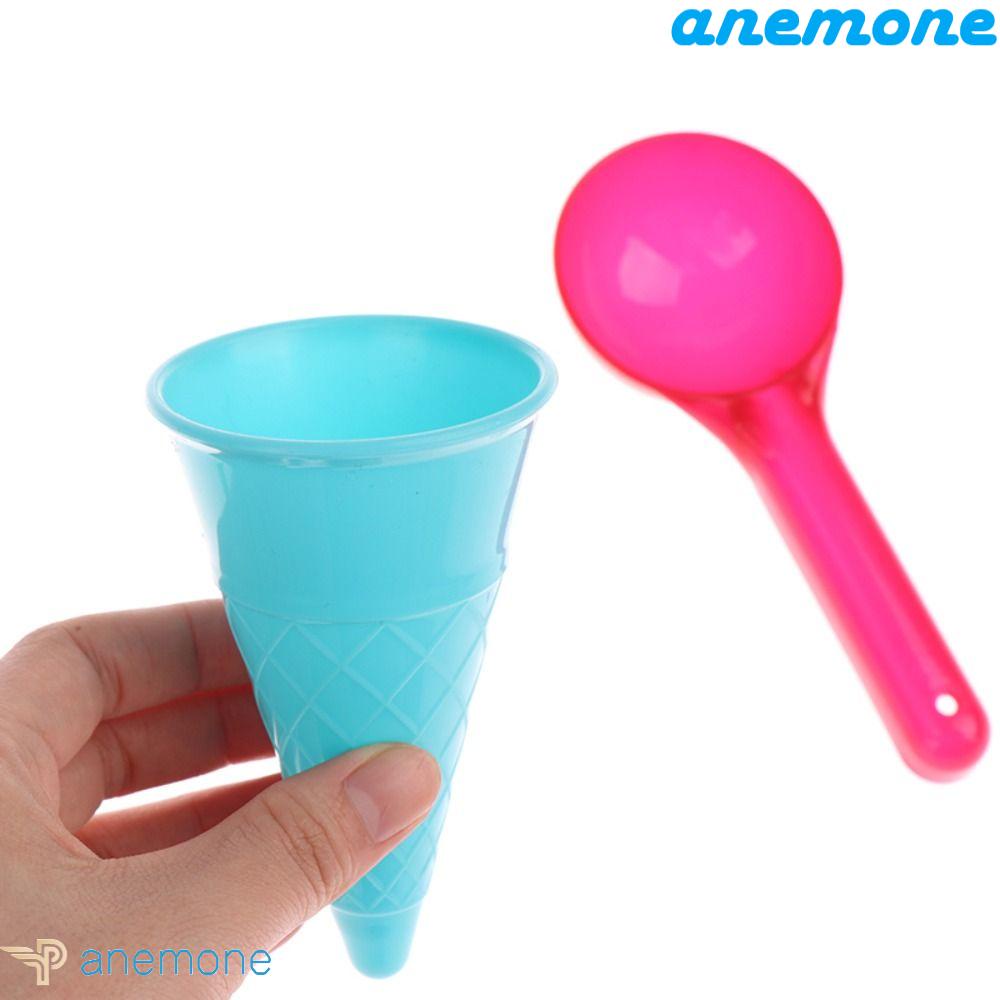 Bộ Đồ Chơi Muỗng Múc Kem Hình Nón Vui Nhộn Cho Bé