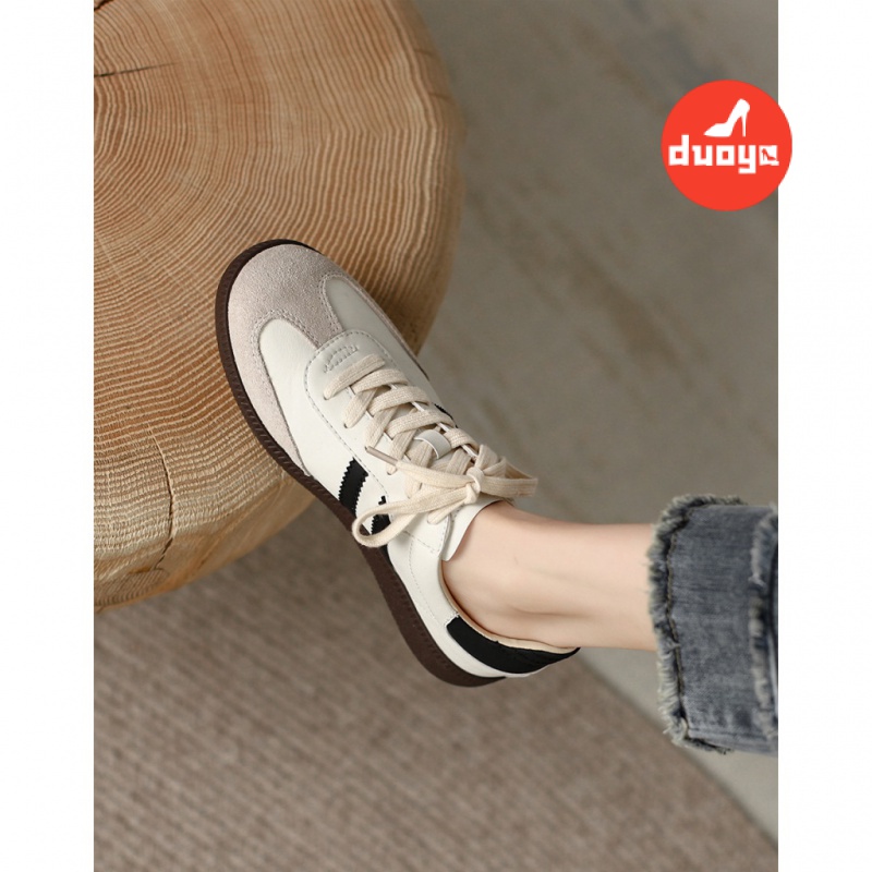 Duoya Giày Thể Thao Đế Dày Bằng Da Mềm Phù Hợp Với Mùa Xuân Thu Cho Nữ Giới