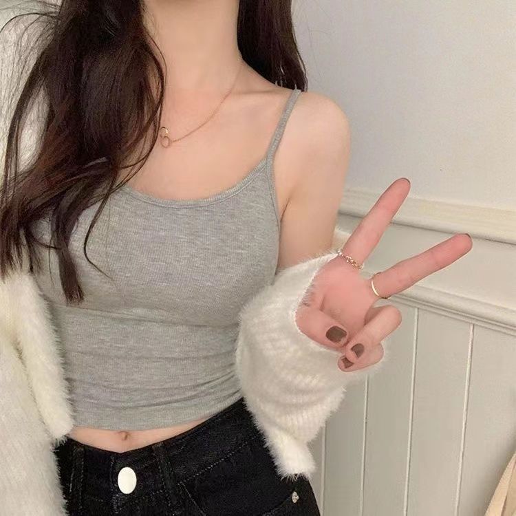 COZOK Áo Không Tay Dáng Ôm Thiết Kế Giản Dị Quyến Rũ Thời Trang