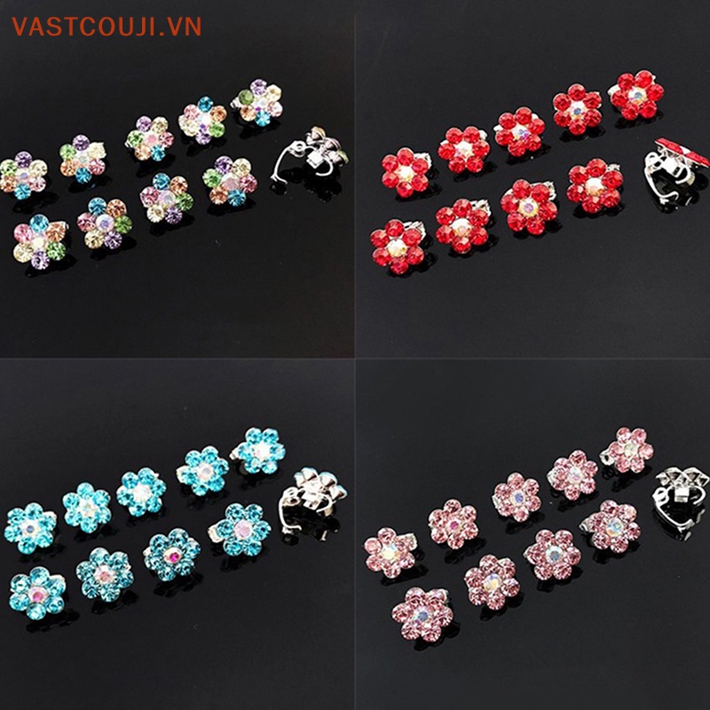 Set 10 Kẹp Tóc Kim Loại Thiết Kế Nhỏ Nhắn Dễ Thương Cho Bé Gái