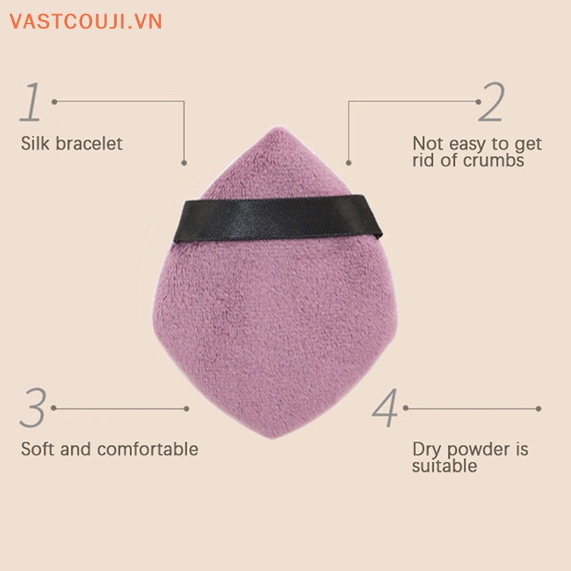 Set 2 Mút Trang Điểm Cotton Mini Hình Viên Kim Cương VN