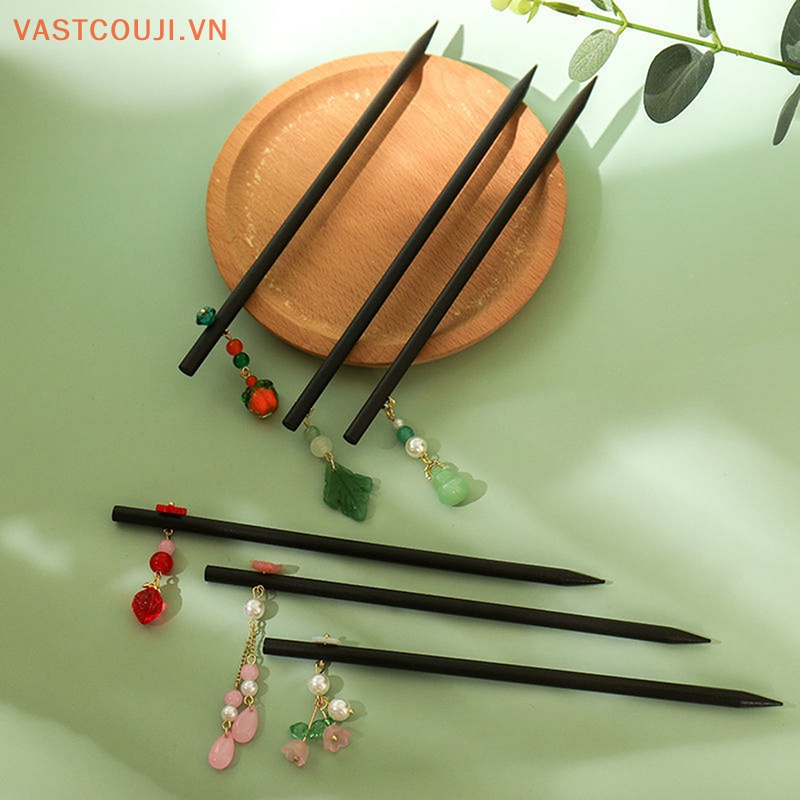 Trâm Cài Tóc Bằng Gỗ Hình Hoa Phong Cách Trung Quốc Cổ Điển Cho Nữ