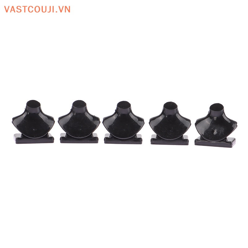 Set 5 Giá Trưng Bày Vòng cổ Màu Đen Cho Nhà Búp Bê