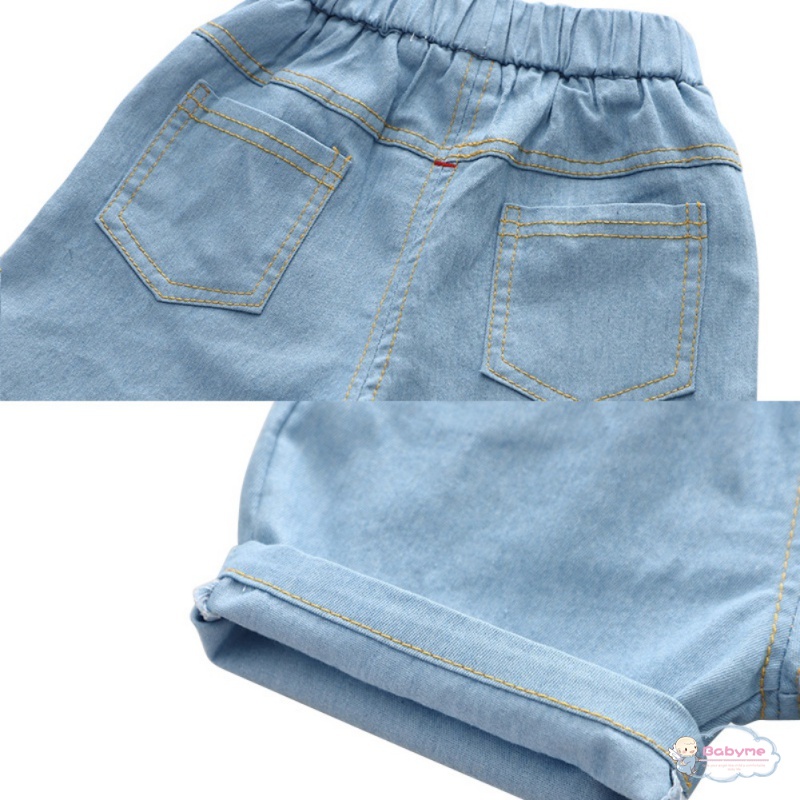 Set Đồ Mùa Hè 2 Món Gồm Áo Sơ Mi Denim Đa Năng + Quần Ngắn Thoải Mái Chất Lượng Cao Phong Cách Hàn Quốc Cho