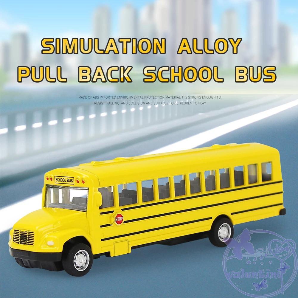 Mô Hình Xe Buýt Trường Đại Học Bằng Hợp Kim Màu Vàng Cho Bé Trai