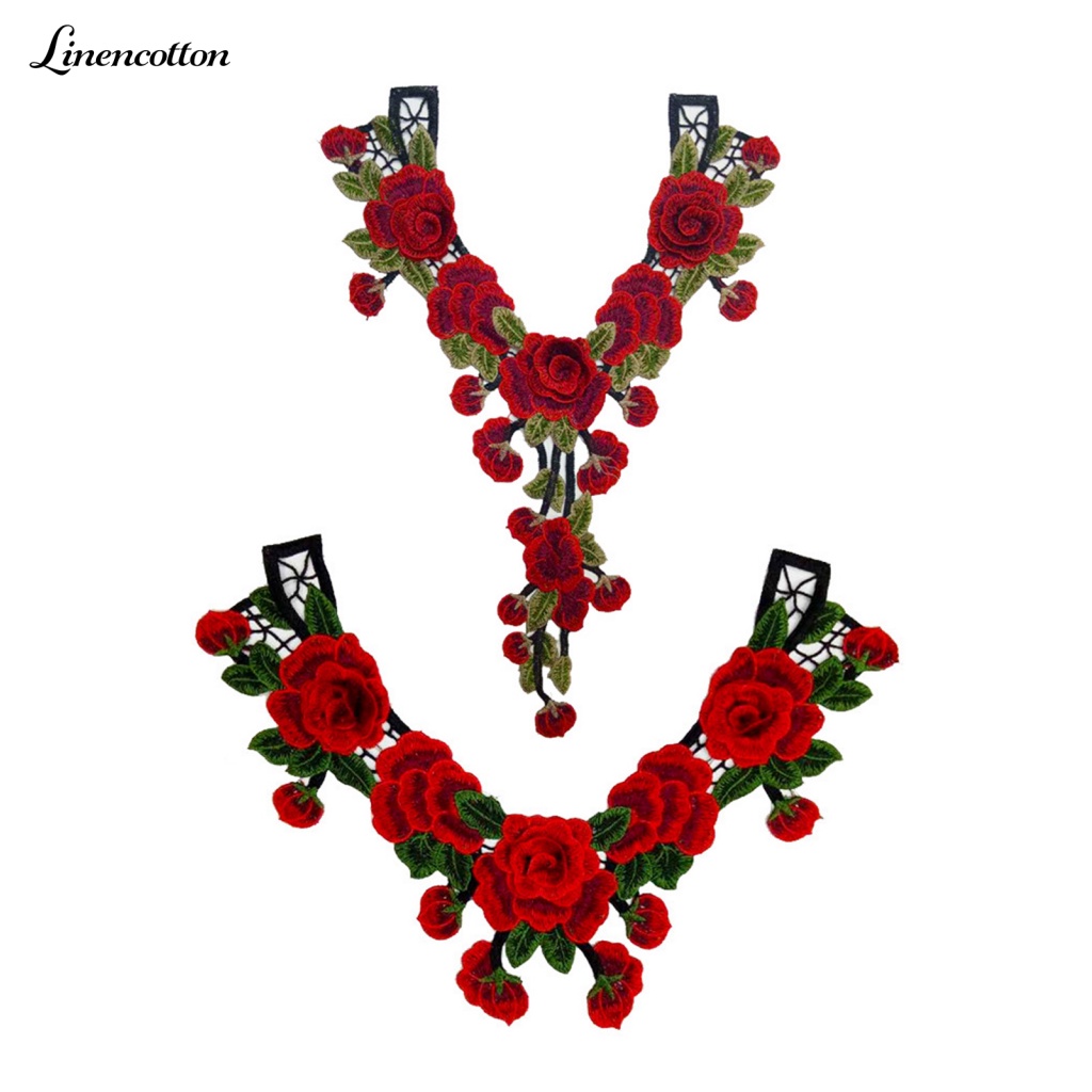 Miếng Vải Cotton Lanh Phối Ren Họa Tiết Hoa Tinh Tế Dùng May Vá Quần Áo Thủ Công