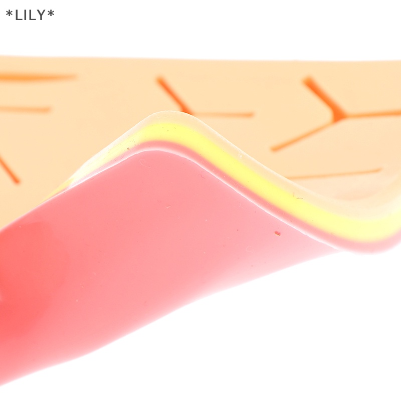 LILY Da y tế khâu thực hành Silicone Pad vết thương mô phỏng phẫu thuật Đào Tạo uuu