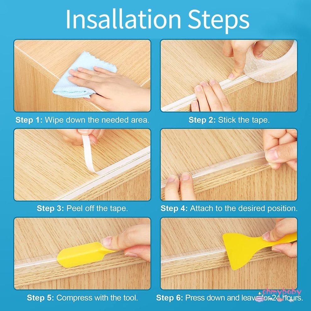 [Sẵn sàng] 6M Bảo Vệ Mềm Mại Ốp Lưng Dây Đồ Nội Thất Chống Góc Bàn An Toàn Cho Trẻ Tập Đi Băng [P/17]