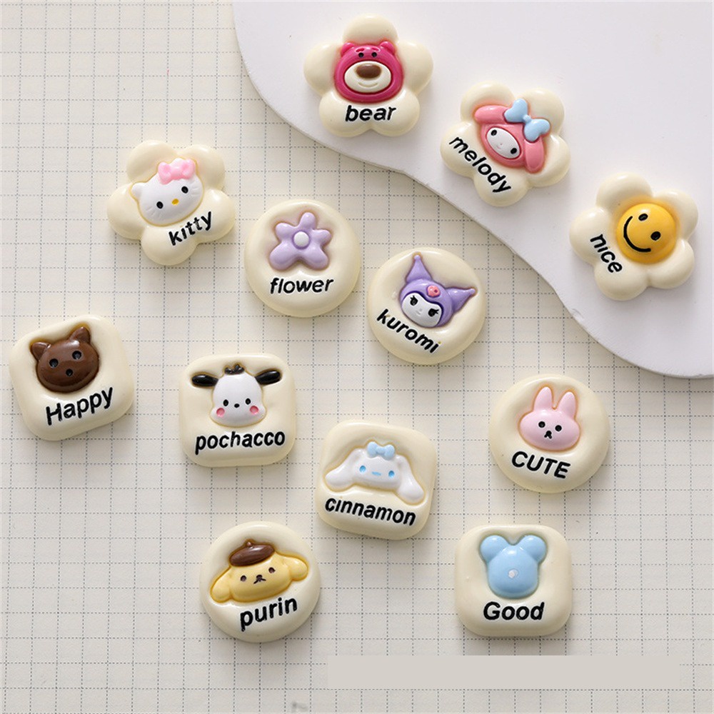 Miếng Dán Trang Trí Điện Thoại / Tủ Lạnh Họa Tiết Hoạt Hình Mặt Cười Dễ Thương DIY