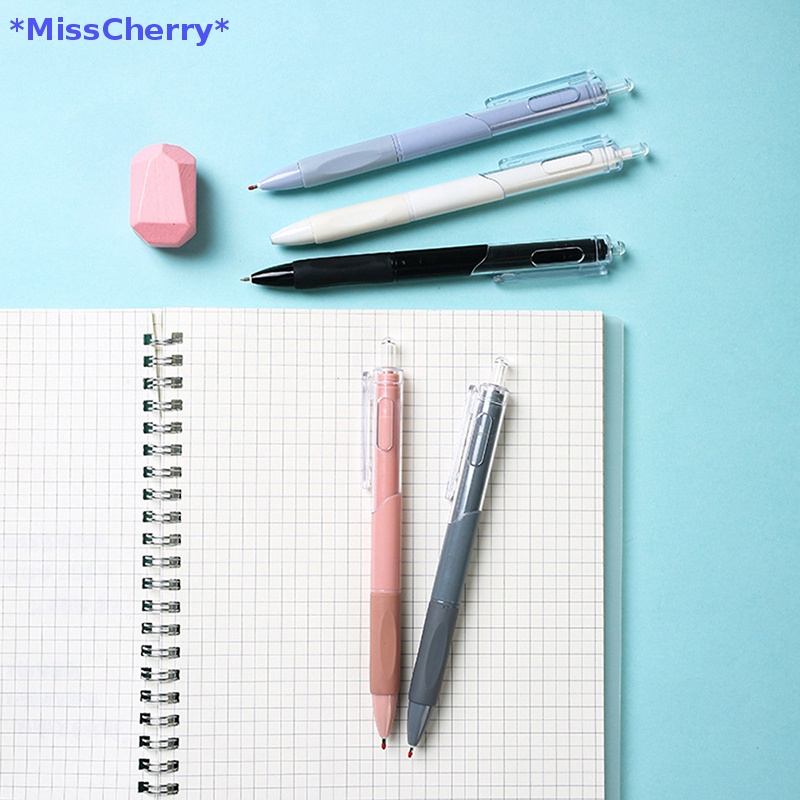Bút Mực Gel Ngòi 0.5mm Màu Trắng Phong Cách Cổ Điển Tiện Dụng Cho Học Sinh / Văn Phòng Mới