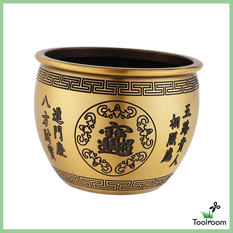 [Toolroom] Bát Phong Thủy Bằng Đồng Thau Điêu Khắc Kho Báu Trang Trí Phòng Ăn