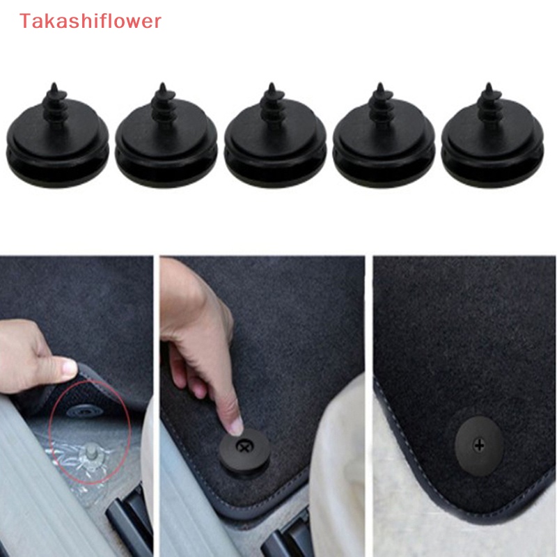 Set 10 Kẹp Cố Định Thảm Lót Sàn Xe Hơi Chống Trượt Tiện Dụng