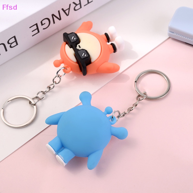 Móc Chìa Khóa Bằng Silicon Hình Búp Bê Hoạt Hình Dễ Thương Cho Nữ {Ffsd}