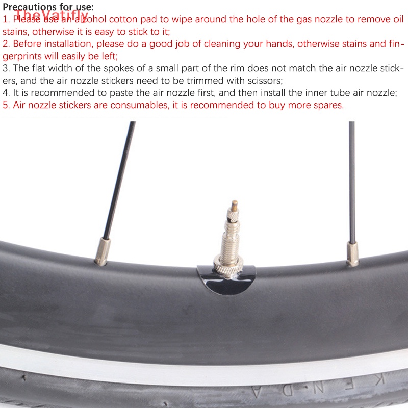 10 Miếng Dán Van Xe Đạp Bằng Sợi Carbon Tiện Dụng Và Bền