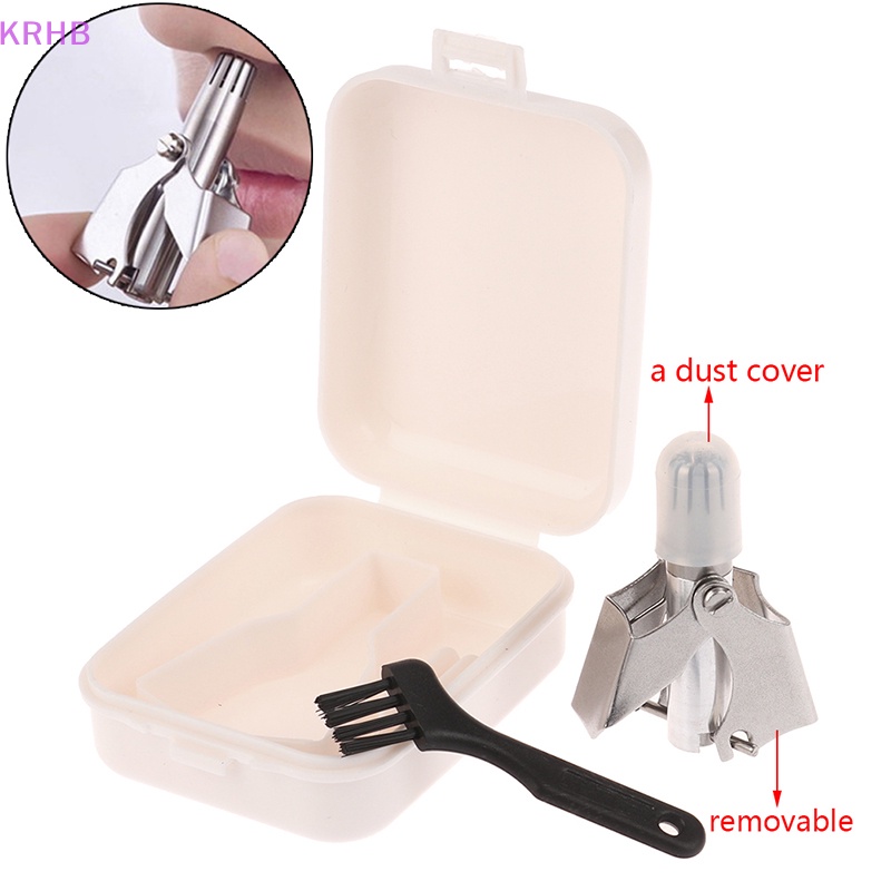 Dụng Cụ Tỉa Lông Mũi / Tai / Tai / Mũi Di Động Bằng Thép Không Gỉ Có Thể Tháo