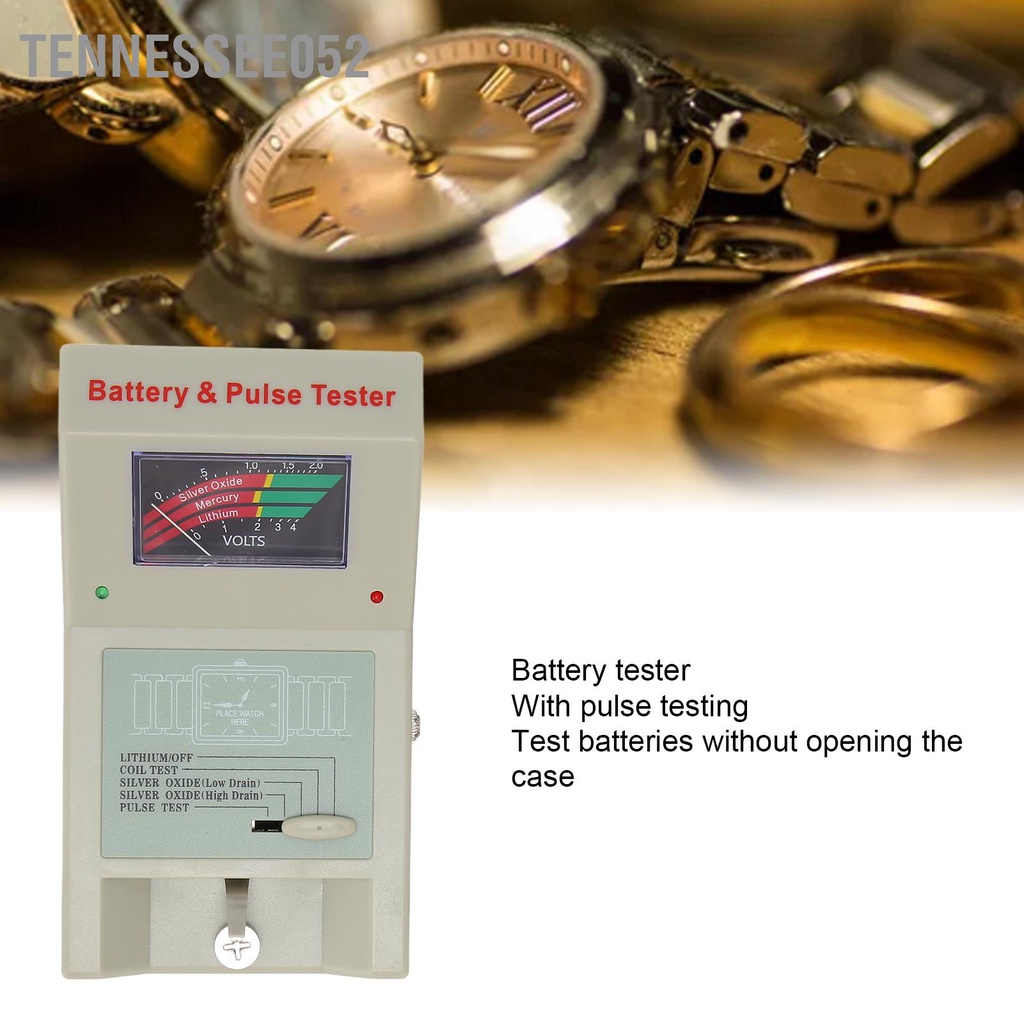 Tennessee052 Máy kiểm tra pin đồng hồ đa chức năng xung có độ chính xác cao dành cho thợ sửa và chữa