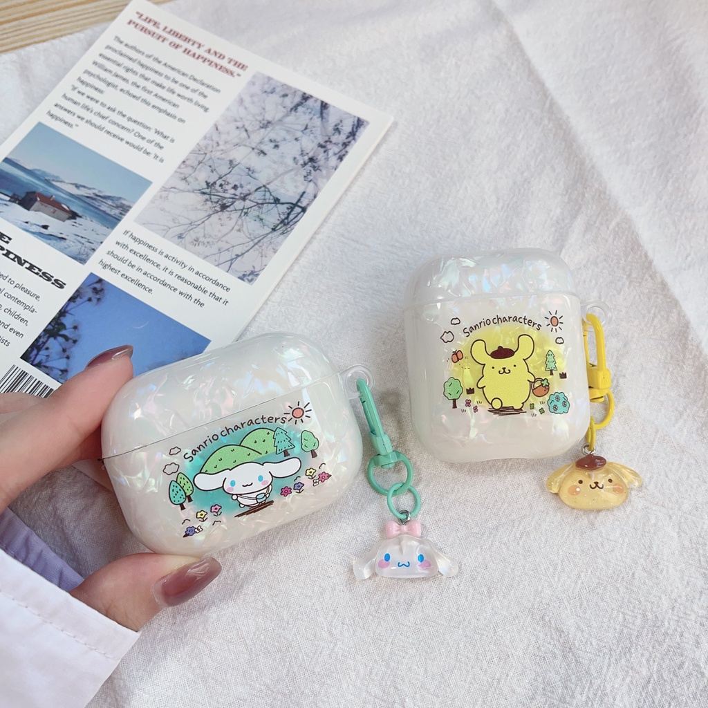Vỏ Bảo Vệ Hộp Sạc Tai nghe không dây AirPods 1 2 3 Pro2 2022 Bằng tpu Mềm Chống Trầy Hình Sanrio Hoạt Hình Lấp Lánh