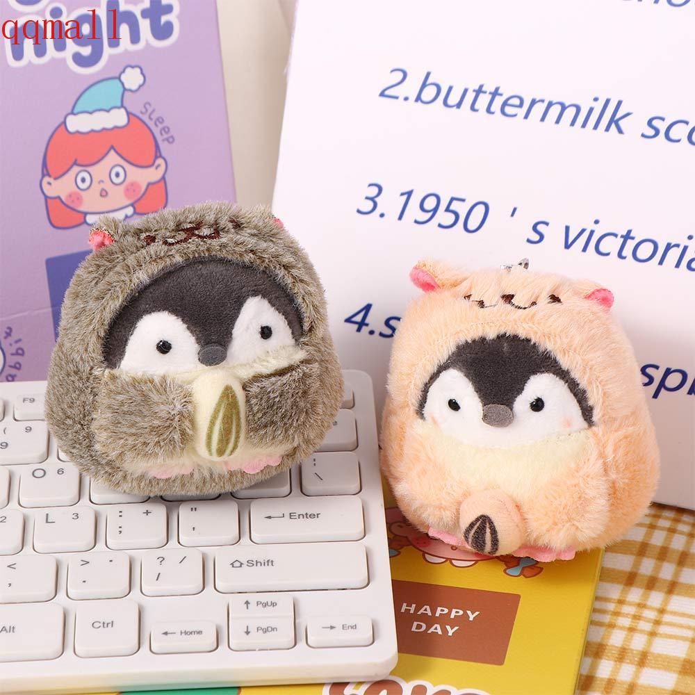 Móc Chìa Khóa Hình Chim Cánh Cụt Nhồi Bông Bằng PP Độc Đáo Giá Đỡ