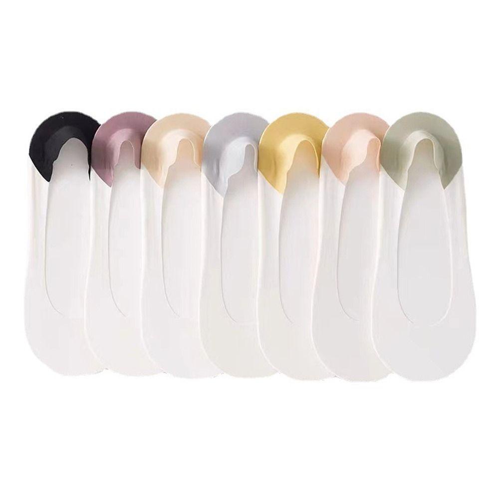 Bộ 3 Đôi Vớ Thuyền Bằng Lụa Lạnh Vô Hình Thoáng Khí Thoải Mái