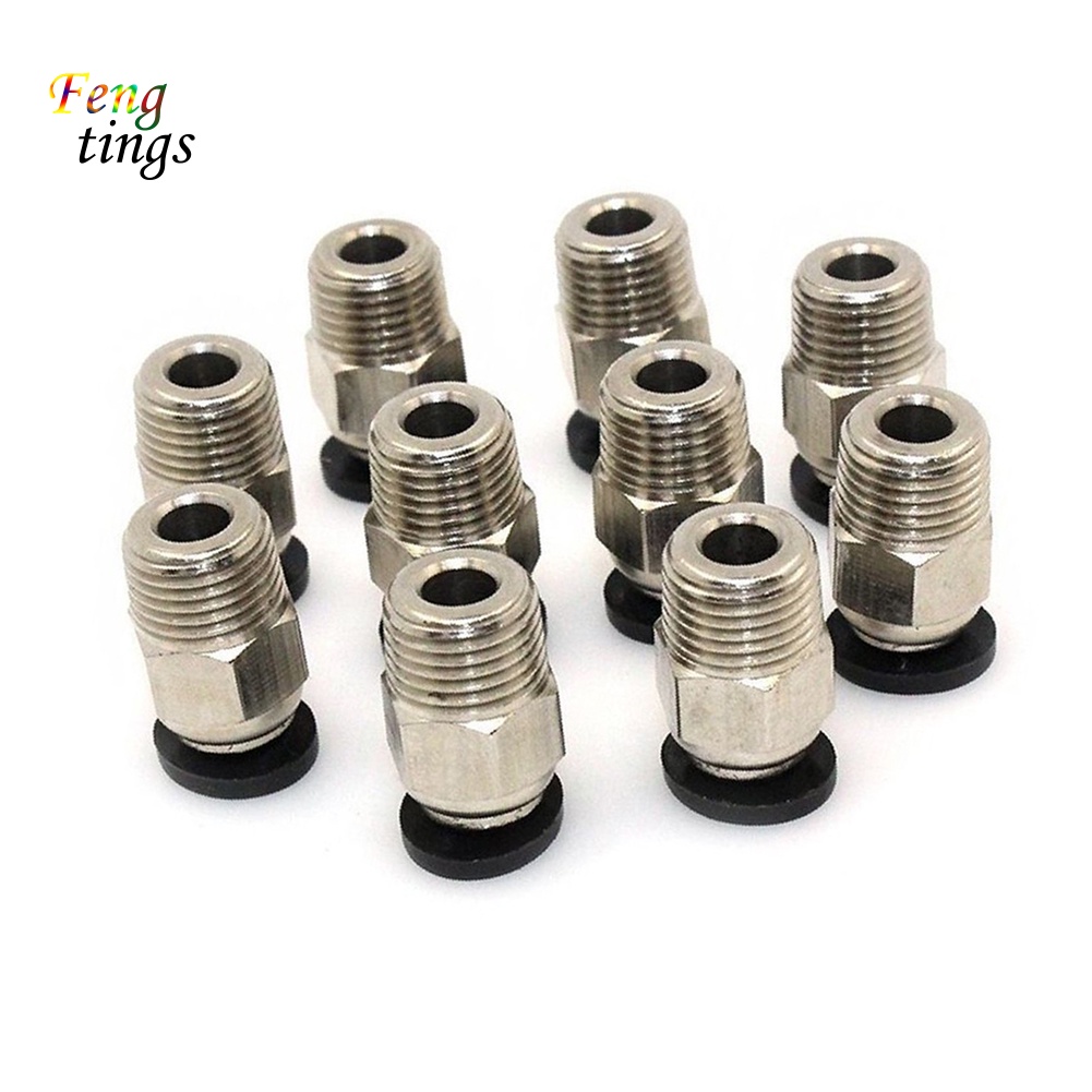 Bộ 20 Đầu Nối Thẳng Nén Khí PC4-M10 PC4-M6 Cho Máy In 3D