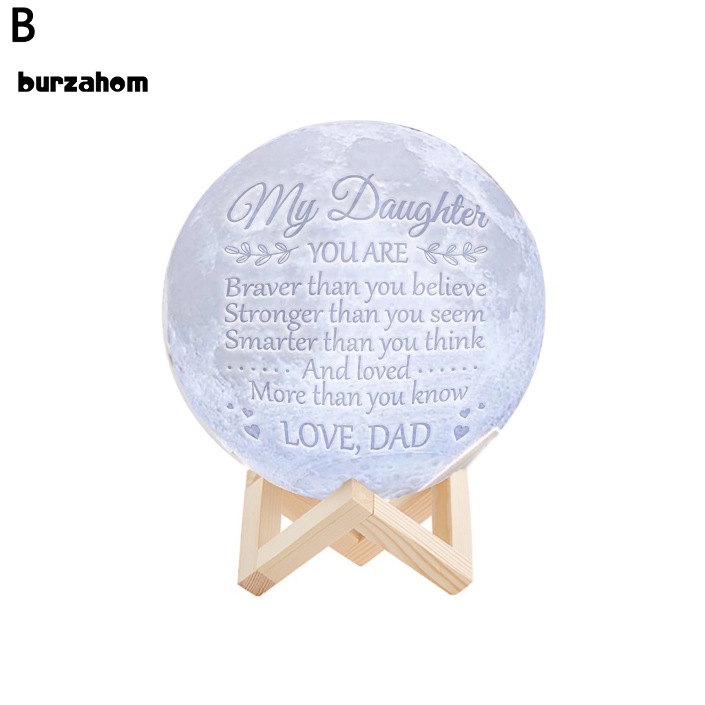 1 Bộ Đèn LED Hình Mặt Trăng 3D Ánh Sáng Thật Chống Chói Kèm Giá Đỡ Có Thể Điều Chỉnh