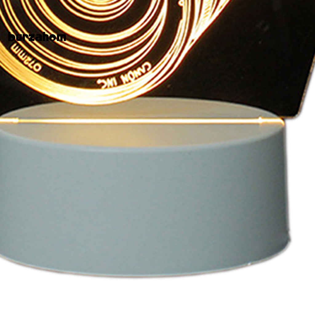 1 Bộ Đèn Ngủ LED Tạo Hình Gấu / Mũ Bằng Acrylic Tiết Kiệm Năng Lượng