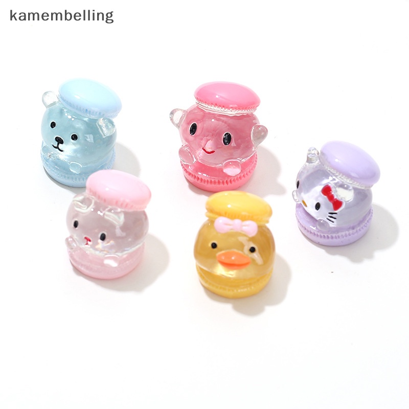 Set 2 Bánh Hamburger Hoạt Hình Bằng Nhựa Resin DIY Trang Trí Nhà Búp Bê