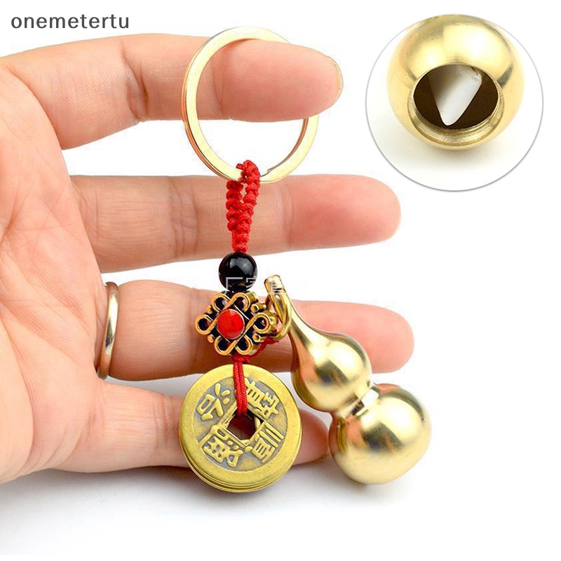 Móc Khóa Hình Hồ Lô Bằng Đồng Rỗng Mộtmetertu Five Emperor