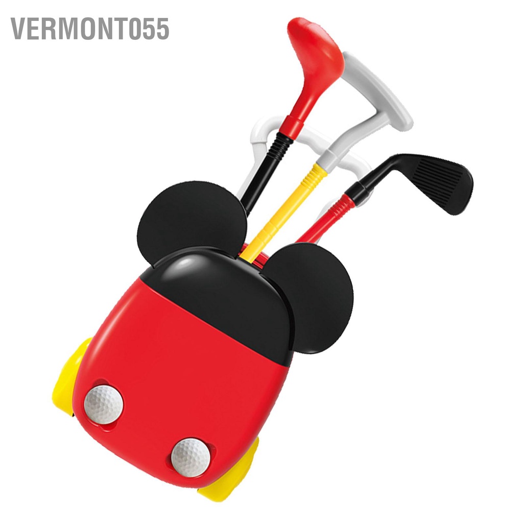 Vermont055 Trẻ Em Golf Bộ Đồ Chơi Tập Đi Cho Bé Trò Với Vali Và Gậy Cắm Trại Ngoài Trời Mẫu Giáo
