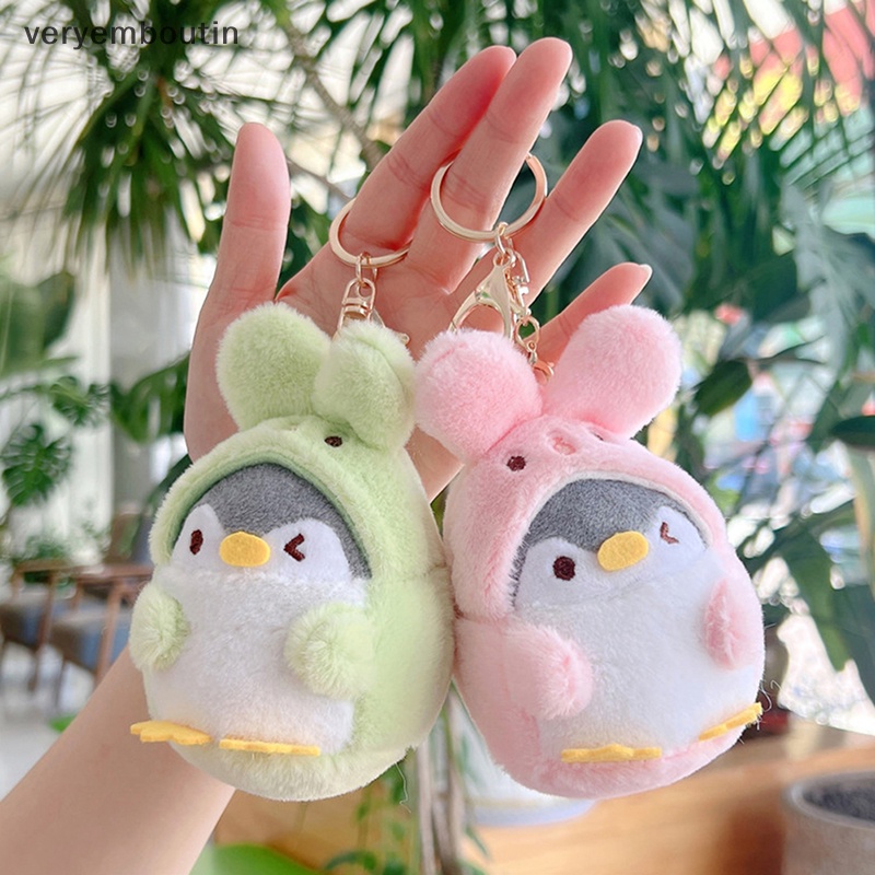 Móc Khóa Hình Chim Cánh Cụt Nhồi Bông Dễ Thương