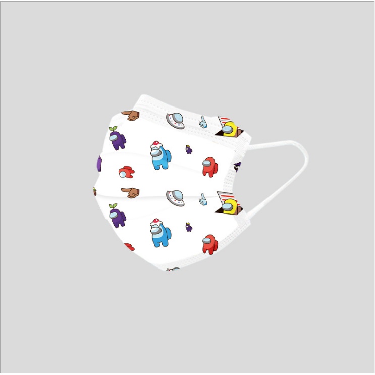 Khẩu Trang Mỏng Thoáng Khí Chống Khói In Hoạt Hình Dùng Một Lần Dành Cho Trẻ Em Và Người Lớn
