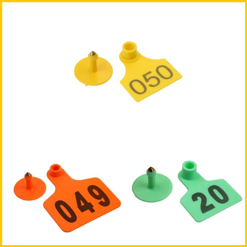 Thẻ Đánh Dấu Số Tai Heo / Cừu / Cừu / Cừu / Cừu 001-100 1.6 &quot;x2.0&quot;