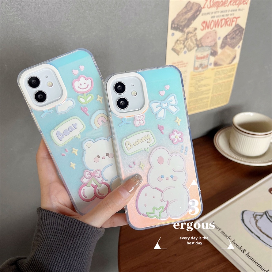 Ốp Điện Thoại Mềm Chống Sốc Màu Gradient Cho IPhone 14 13 12 11 Pro Max SE2020 X XR Xs Max 7 8 Plus