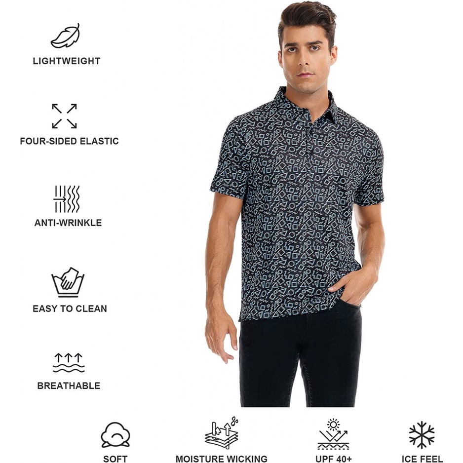 Áo polo Tay Ngắn Có Cổ Thoáng Khí Phong Cách Thể Thao Thời Trang Cho Nam