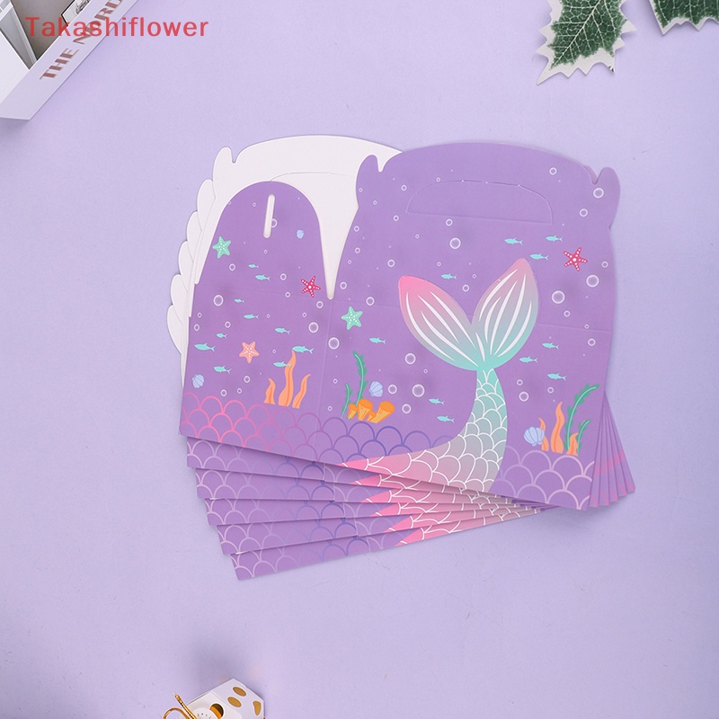 Set 6 Hộp Đựng Bánh Kẹo Hình Nàng Tiên Cá Xinh Xắn
